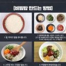 나물비빔밥 야채비빔밥 재료 비빔밥 고추장 양념장 만들기 이미지