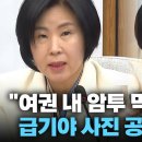 '권력의 똥개들을 추선하니 인사참사 나는 거다' 하는 김미애 의원 이미지