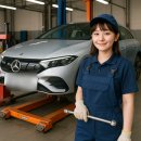 EQE 타이어 교체 콘티넨탈 DWS06+ 255 45 19 일산 전기차 전용 리프트 사용