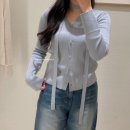 오늘 두시 | 시에 sie 세레나 소프트 가디건 매장 착용 후기 포그블루, 크림베이지