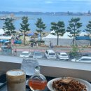 포항 영일대 카페 니어앤디어 오션뷰 크림라떼 디저트 맛집