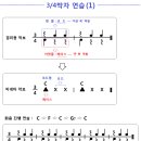 비네타 기초(10).....3/4박자 연습(패턴1) 이미지