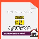 천안아산도리공인중개사사무소 | 불당동 월세 4,000/210 - 천안아산도리공인중개사사무소