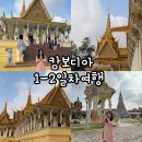 캄보디아 1-2일차 패키지 여행 (참좋은여행 캄보디아패키지, 프놈펜 수도, 왕궁, 실버파고다, 프놈펜...