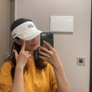 골프웨어ㅣ 헤지스 캡모자 (선바이저) 착용 후기 HWHE3E102OW