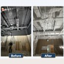 수성환경 | 안성 평택 스타필드 상가 노출천장 친환경 수성 페인트 시공