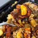 CnB두마리숯불양념치킨 | [기영이숯불두마리치킨] 돼껍누들 양념숯불치킨 후기 | 치밥하기 좋은 간장양념맛