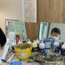 서울숲미술교습소 | <수업 후기> 키즈 추상화 클래스 _ 성수 서울숲 어린이 미술체험 프로그램 리틀룸 물감