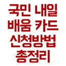 국민내일배움카드 신청 방법 자격 기간 서류 후기 HRD