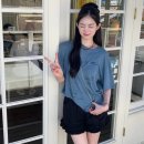 롯데노원폴로남성이한석 | 수인’s 카페룩에 찰떡!💜 럭키슈에뜨 그래픽 티셔츠로 완성한 여름 데일리룩