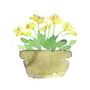 수채 담은 캘리그라피 이미지