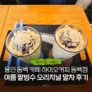 하이오커피용인 | 용인 동백 카페 하이오커피 동백점, 여름 팥빙수 오리지널 말차 후기