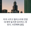 (주)대기금속 | 미국 시카고 윌리스타워 전망대 예약 놓치면 유리박스 못 탄다, 사전예매 꿀팁