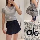 카페 알로 (cafe ALO) | 핫한 운동복 브랜드 ALO 브라탑, 바이커쇼츠, 테니스스커트 후기, 기프트 알로 쇼퍼백