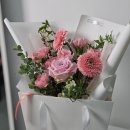 꽃블리하남 | 하남 미사역 꽃다발 '꽃블리' 24시간 영업 / 핑크&화이트톤 카네이션, 장미 후기