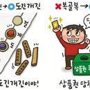 '도찐개찐'과 '도긴개긴' 이미지