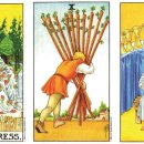 타로카드 연결하여 분야별 해석하기…황후(The Empress), 완드 10(Ten of Wands), 컵 9(Nine of Cups) 이미지