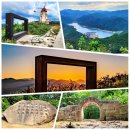 윗화산쉼터 화장실 | 군위, 화산마을 풍차전망대, 하늘전망대ㆍ화산산성(華山山城), 화산풍력발전단지, 노을