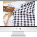 [1483]대폭/선염체크- 팝스체크#브라운블루 이미지