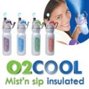 O2COOL (U,S,A) 오투쿨 미스팅 보냉물병 용량: 590ml /스포츠 물통/분사기능/워터미스트 발포/물+얼음 미스팅/등산,여행,낚시,자전거,레져,헬스 이미지