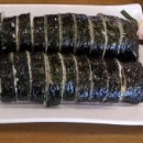 김밥에 라면 이미지