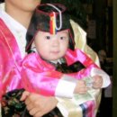 핑크칠색단(가족)과 러블리 캡소매 드레스(아기만)^^ 이미지