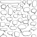 Hand Drawn Speech Bubbles 이미지