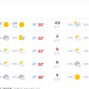 9/10~9/19 주요 도시 날씨 에보 이미지