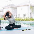 바른 자세 요가 이미지