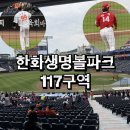 지에스25(GS25)대전대정점 | 대전한화생명볼파크117구역 3루응원단상석 덕아웃 시야 주차꿀팁 금요일 직관후기 + 굿즈샵(유니폼)