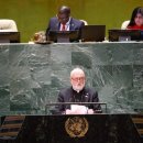 폴 리처드 갤러거 대주교 유엔 연설 이미지