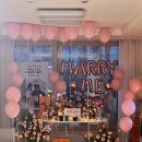 부산남구문화원 2층 | 부산 프로포즈 전문 업체 ㅣ 남구 대연 자이 아파트 생화 프로포즈 핑크톤 꽃장식 후기