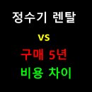 정수기 렌탈 vs 구매 5년 비용 진짜 차이는?
