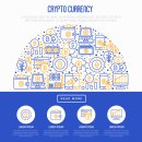 crypto currency icons set concept - PDF 이미지