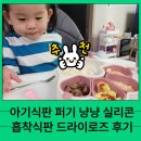아기식판 퍼기 냥냥 실리콘 흡착 식판 드라이 로즈 후기 31개월 서현이의 육아 꿀 템!