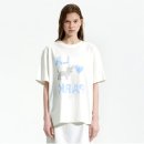 6-157 TS | 로우클래식 LOWCLASSIC Lc 러브 파크 티셔츠 오프화이트 S 착용샷 후기 제니 공항룩 반팔티셔츠