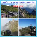 5월 20일(토) 진달래, 철쭉꽃 핀 '한계령/오색~대청봉(1,708m)~백담사' 설악산. 차량순환 후, 오전 2시 KBS 출발 이미지