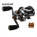 Soloking GKA200 프로 베이트 캐스팅 릴, 기어 비율 9kg 드래그 파워, 6 + 1 BB 드래그 클리커 사운드, 베이트 캐 이미지