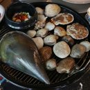 조개에 빠진 칼국수 이미지