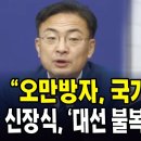 오만방자 국가대표 빌런 신장식, 대선 불복 조희대 맹폭 이미지