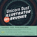 Unicorn dust brushes set 이미지