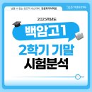 백암고등학교 | [백암고 국어학원] 2025학년도 강원희국어학원 백암고1 2학기 기말고사 내신 분석