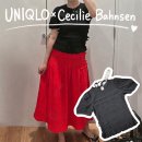유니클로 세실리에반센 콜라보 스커트 | 블라우스 | 키즈: 구매후기 | 코디 | 감사제 사은품 메쉬 토트백
