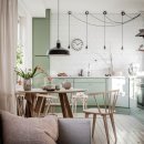 아름다운 주방과 개성이 있는 스웨덴의 아파트 이미지