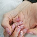 내덕동네일아트 손님손에 플라워아트로 꽃피우기!