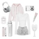 에코파인 | daynee) 입어봤습니다｜Pink bunny vs Black kitty — 달링 후디 · 스킨티 · 에코 스커트 코디와 후기 ✉️