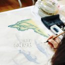 민화(중급) | [수강후기] 갈대와 잉어그리기