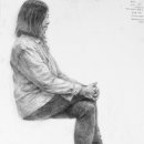 인물화 데생드로잉 이미지