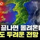 日 덮친 재해급 폭염” 한반도로 온다..가을장마에 슈퍼태풍까지 심각한 상황 예고된 한반도 이미지