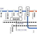 후쿠오카 지하철노선도 이미지